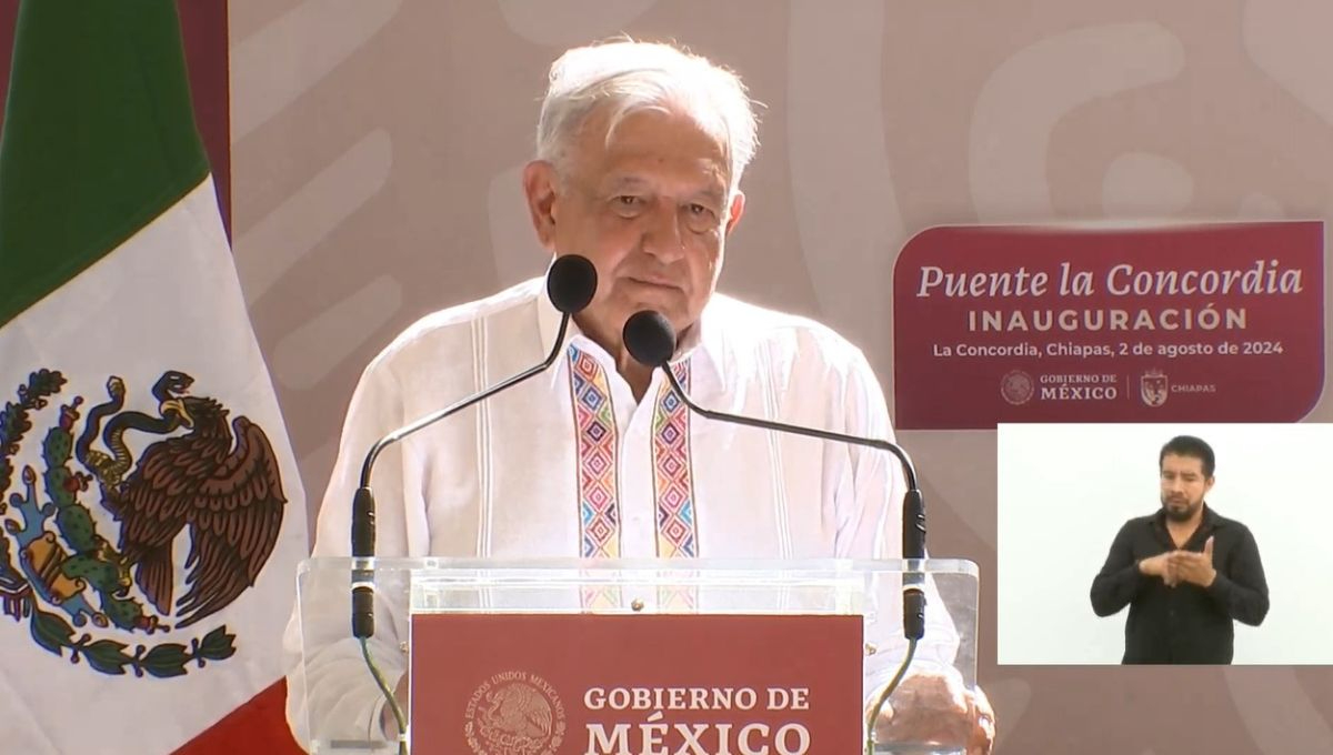 AMLO inaugura el Puente de La Concordia en Chiapas acompañado por Claudia Sheinbaum