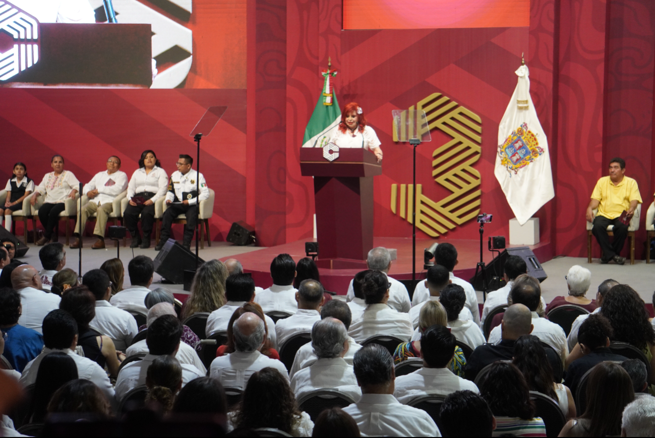 En informe de la gobernadora Layda Sansores anuncian también segunda etapa del C5 En informe de la gobernadora Layda Sansores anuncian también segunda etapa del C5