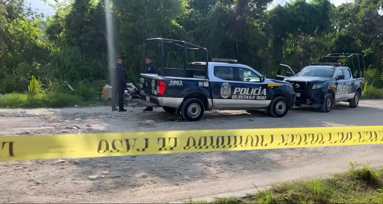 Hallan un cuerpo embolsado en la  Región 247 de Cancún