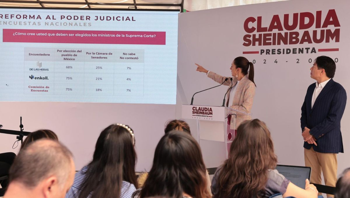 Claudia Sheinbaum exige al INE respeto a la ley en asignación de diputaciones