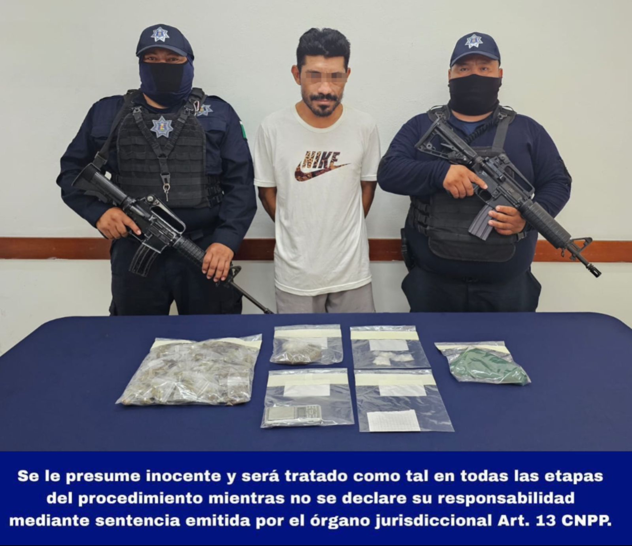 Arrestan a un presunto narcomenudista en Cozumel