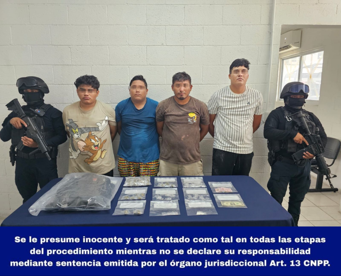 Los cuatro hombres quedaron a disposición de la FGE