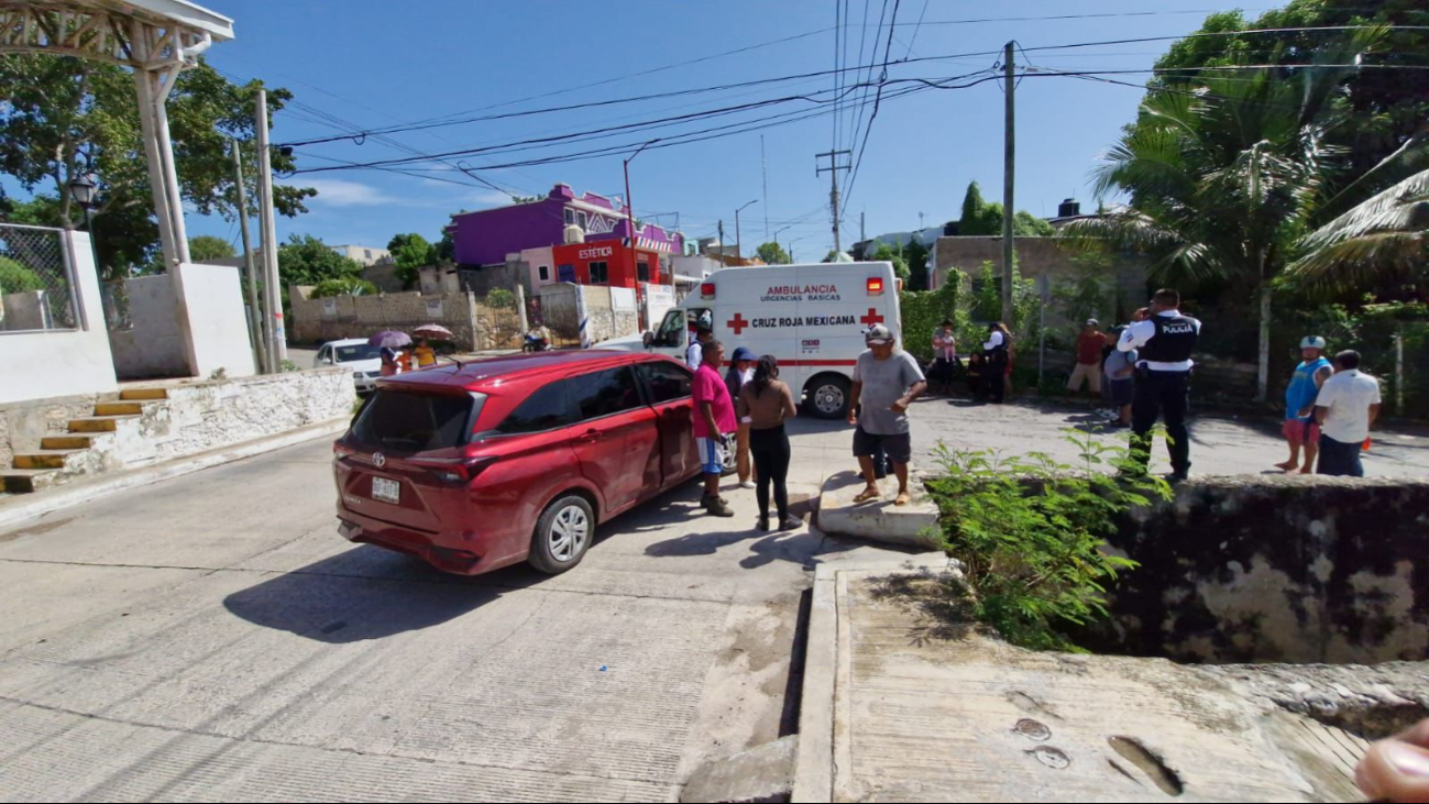 Campeche: Atropellan a tres menores a bordo de una motocicleta en la Josefa 
