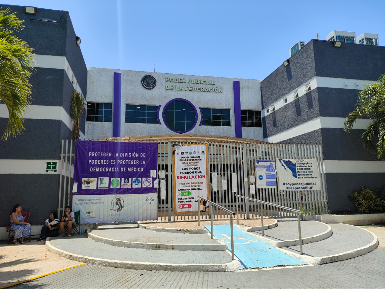 Ciudad del Carmen  también se unió al paro de labores del Poder Judicial de la Federación
