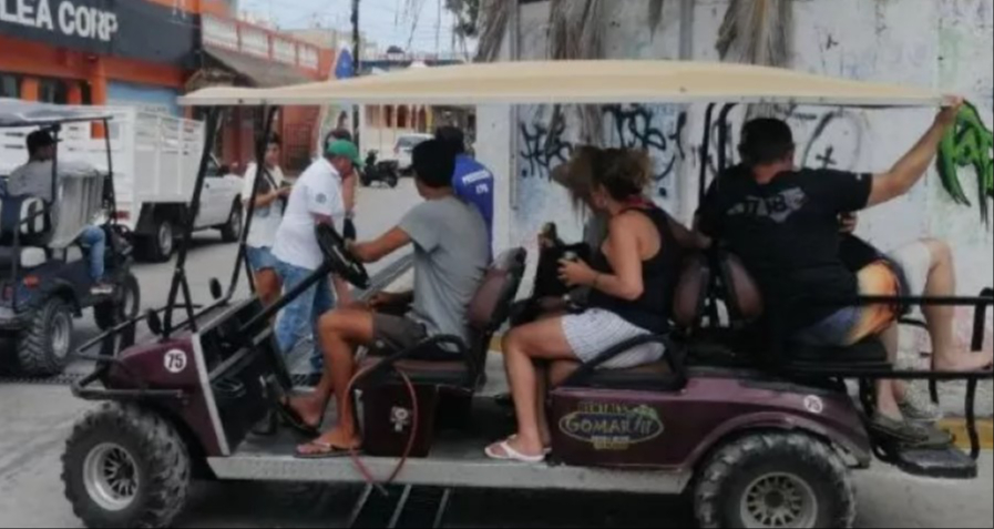 La cantidad exacta de carriros de golf en la isla se desconoce La cantidad exacta de carriros de golf en la isla se desconoce