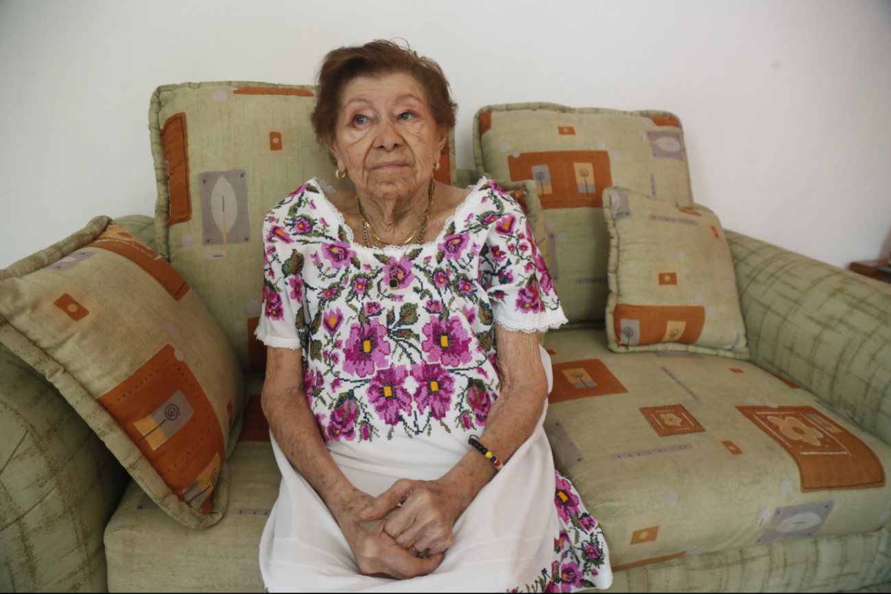 Vive acompañada de su nieto David Matute González Vive acompañada de su nieto David Matute González