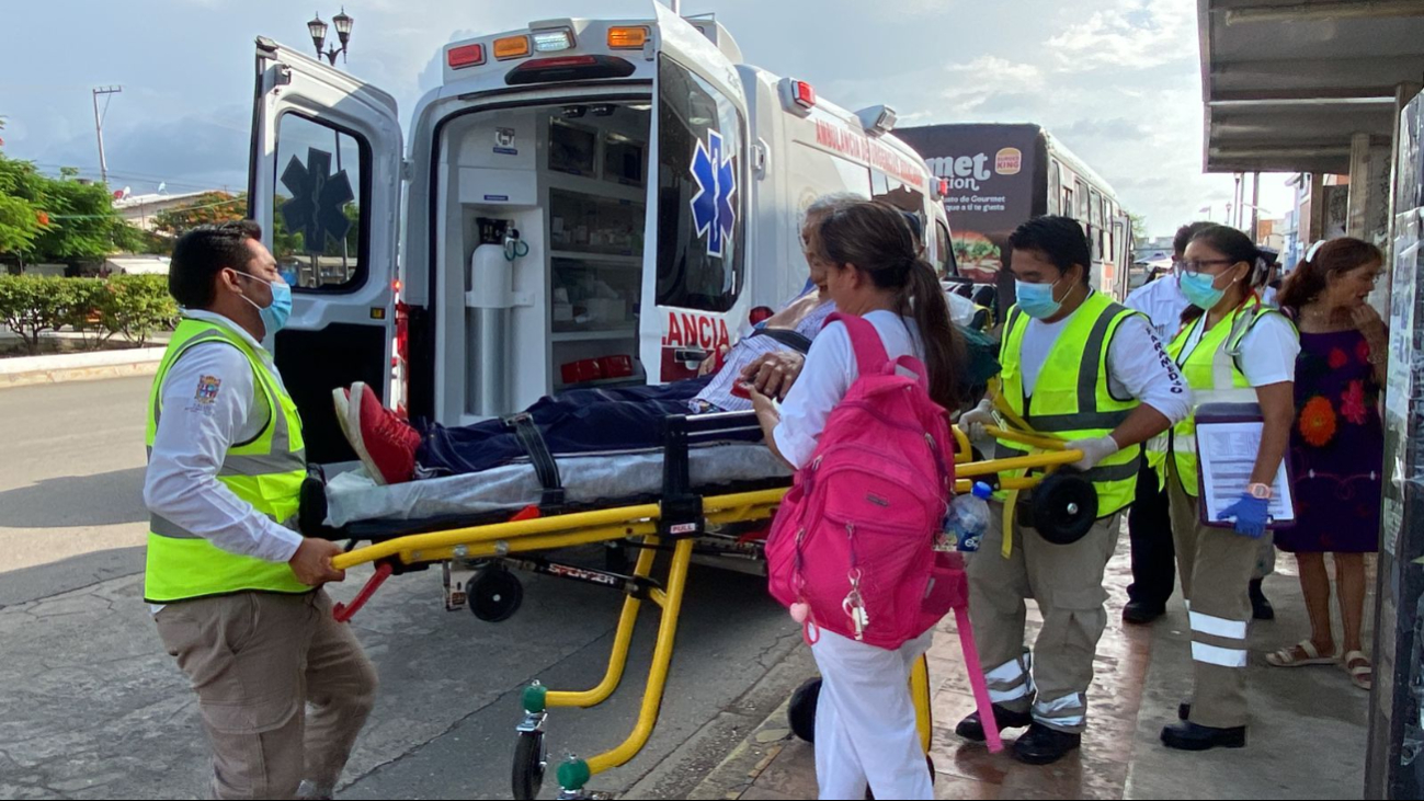 En Campeche, abuelito sufre golpe de calor y termina en el hospital   