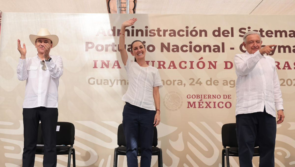 Claudia Sheinbaum y AMLO encabezaron una nueva gira conjunta en México Claudia Sheinbaum y AMLO encabezaron una nueva gira conjunta en México