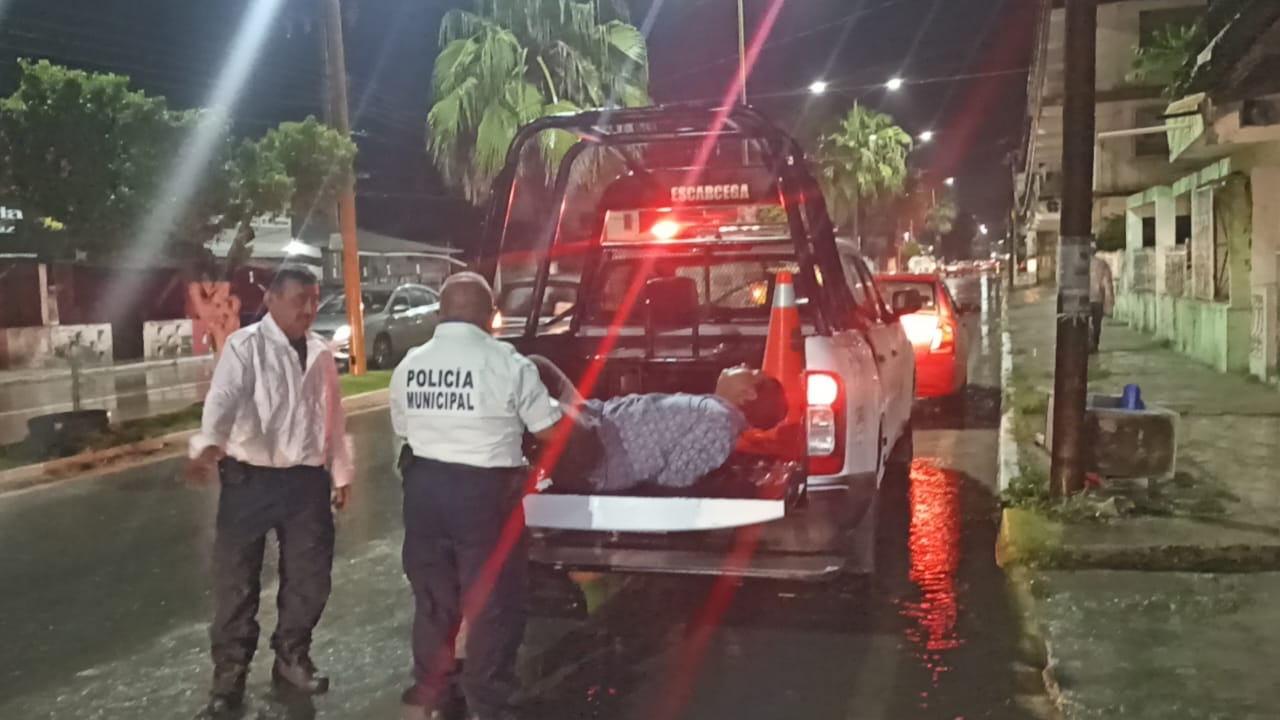 El conductor fue detenido en Escárcega El conductor fue detenido en Escárcega
