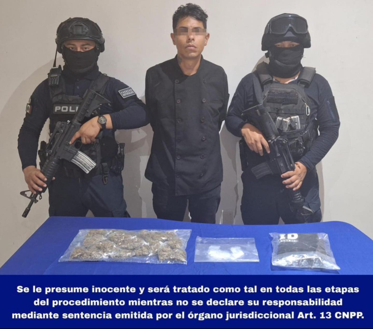 Detienen a un hombre con drogas en Tulum luego de 48 horas de salir de prisión 