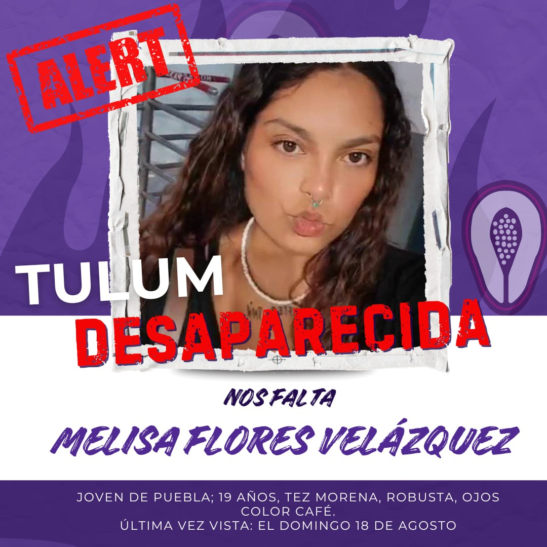 Alertan  por desaparición de mujer en Tulum     