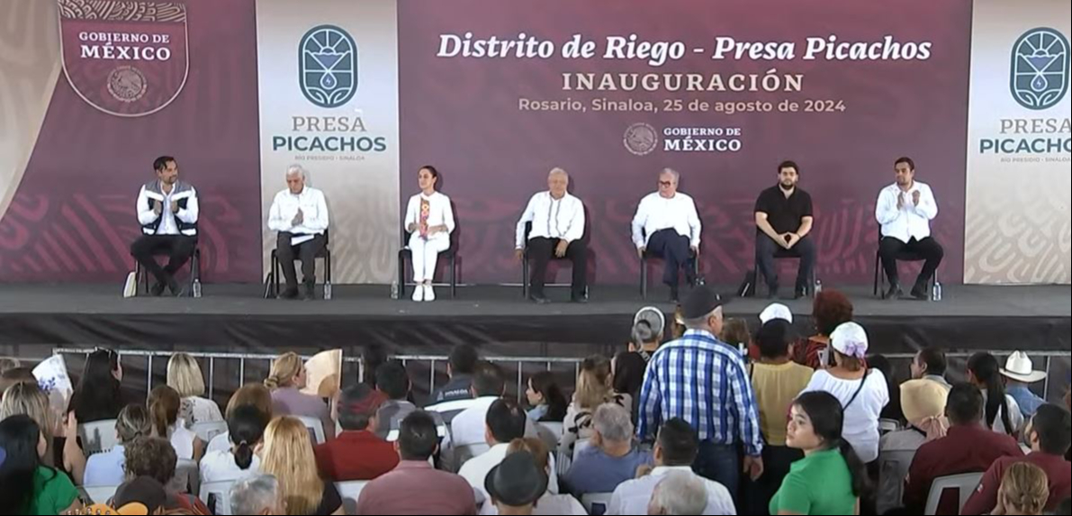 Claudia Sheinbaum y AMLO inauguran la presa “Picachos” Claudia Sheinbaum y AMLO inauguran la presa “Picachos”