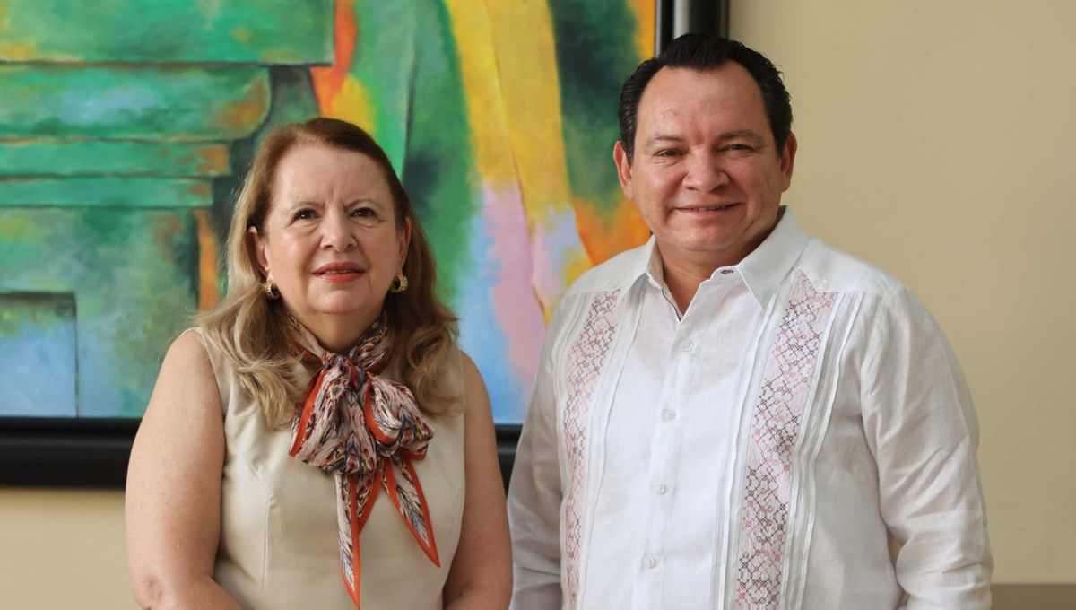 Loretta Ortiz y Joaquín Díaz Mena en Yucatán Loretta Ortiz y Joaquín Díaz Mena en Yucatán