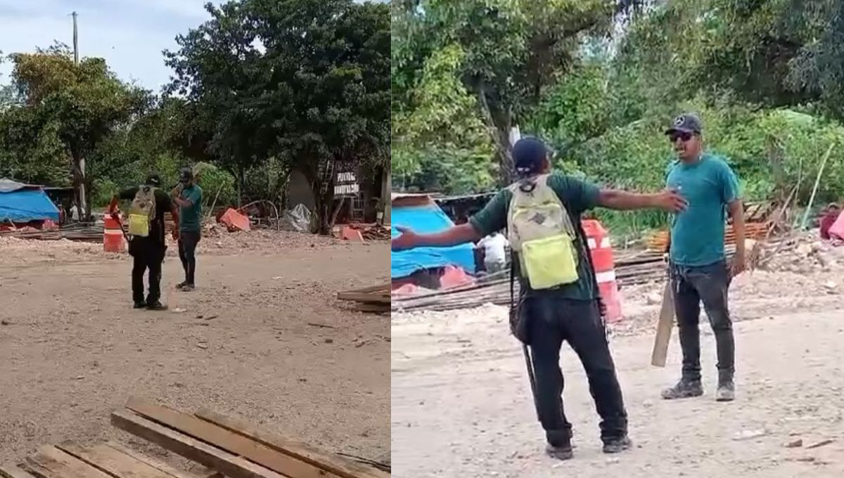 El incidente ocurrió cerca de Subteniente López, cuando un obrero agredió a una compañera. El incidente ocurrió cerca de Subteniente López, cuando un obrero agredió a una compañera.