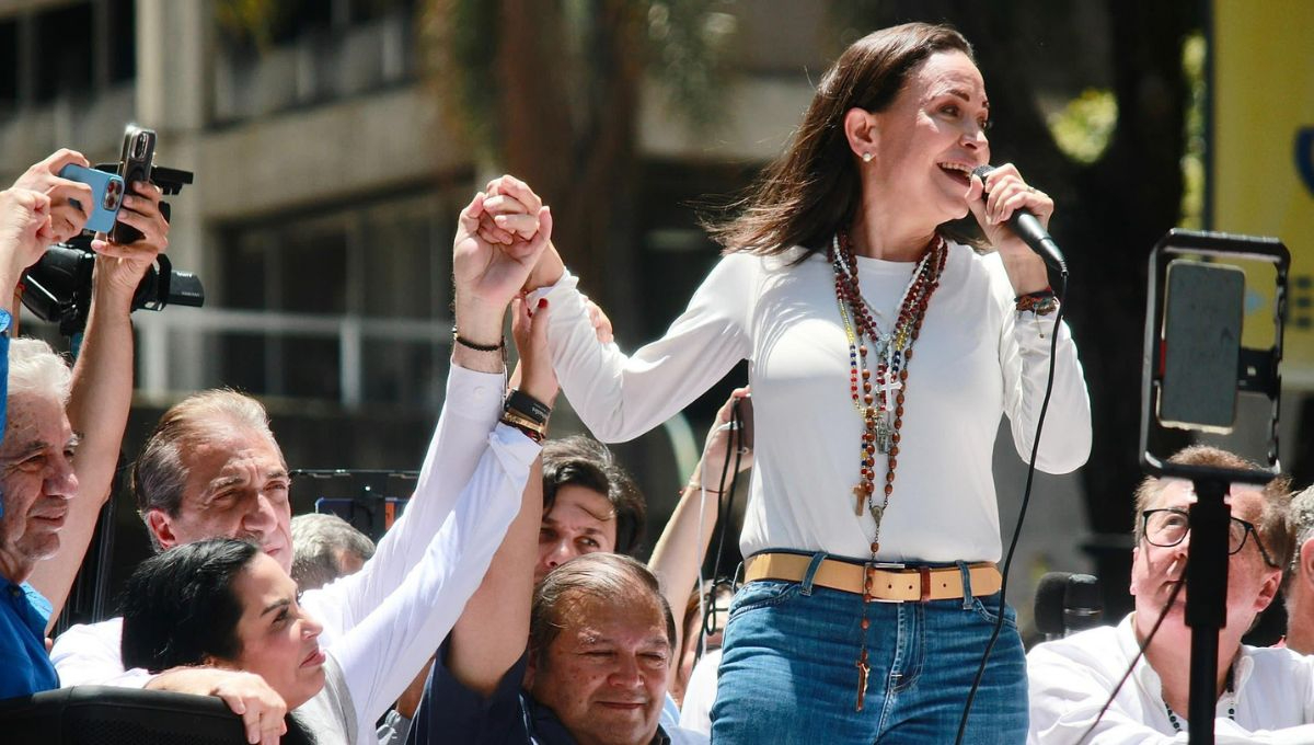 María Corina Machado promete hacer "ceder" al chavismo en nueva protesta