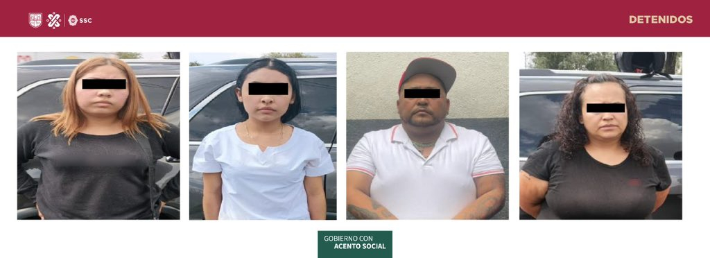 Los detenidos quedaron a disposición de la Fiscalía de la CDMX Los detenidos quedaron a disposición de la Fiscalía de la CDMX