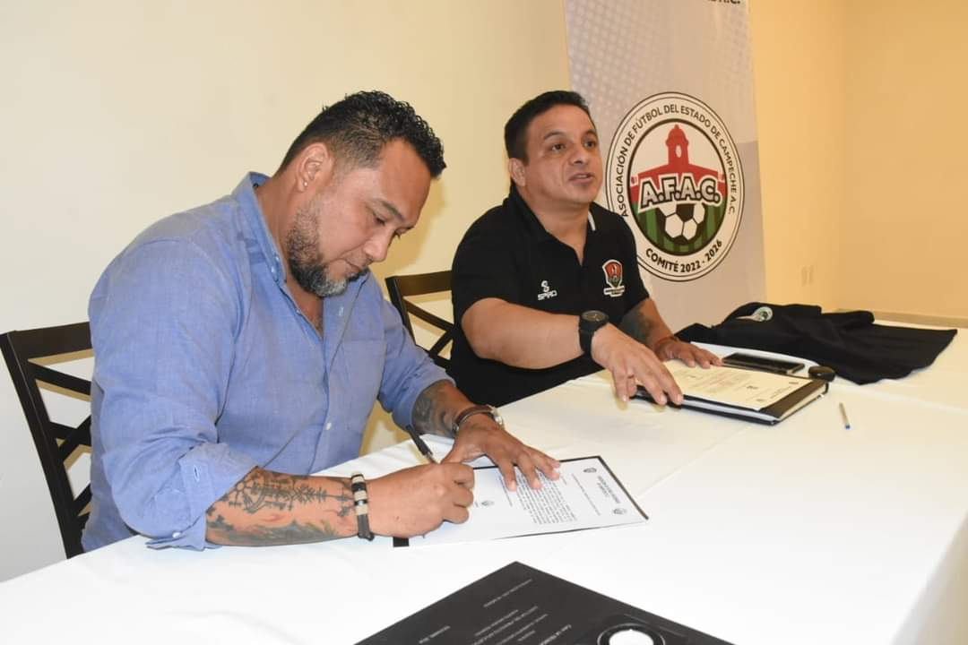 La Asociación de Fútbol del Estado de Campeche A.C., presidida por Emmanuel Talango Cervantes, hizo el anuncio. La Asociación de Fútbol del Estado de Campeche A.C., presidida por Emmanuel Talango Cervantes, hizo el anuncio.