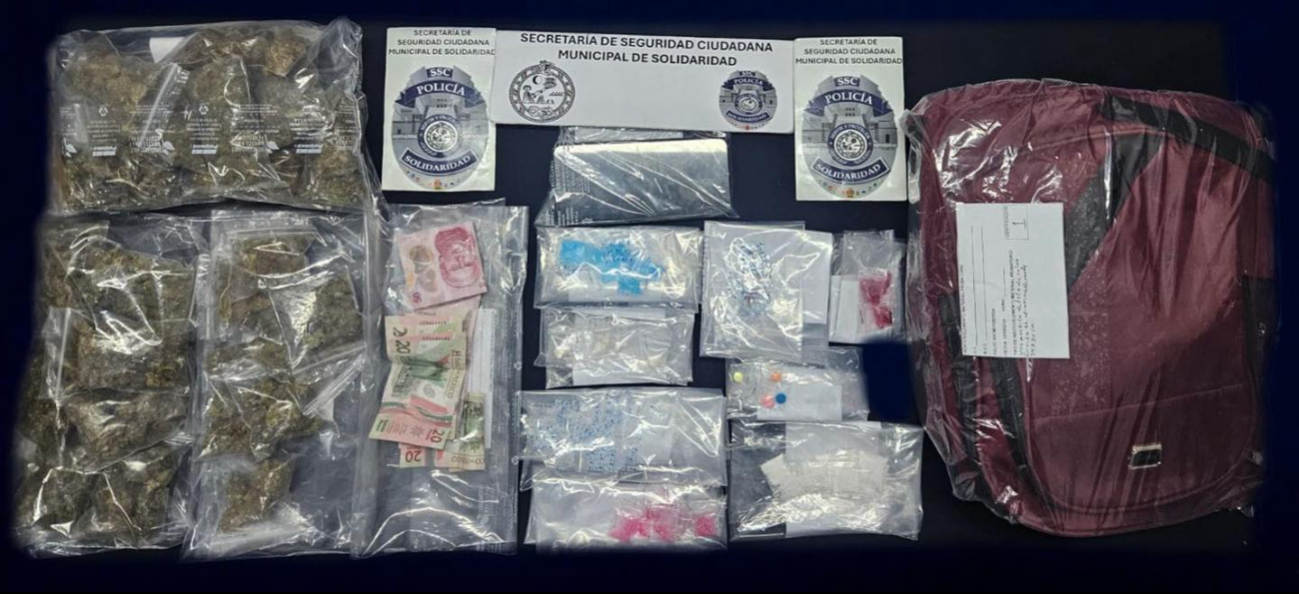Las drogas quedaron a disposición de la FGE Las drogas quedaron a disposición de la FGE