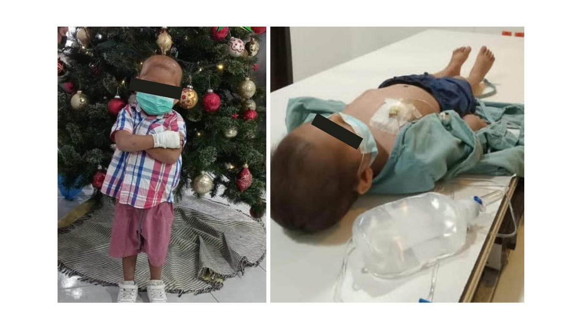 En Calakmul, claman ayuda para el pequeño Liam; padece leucemia
