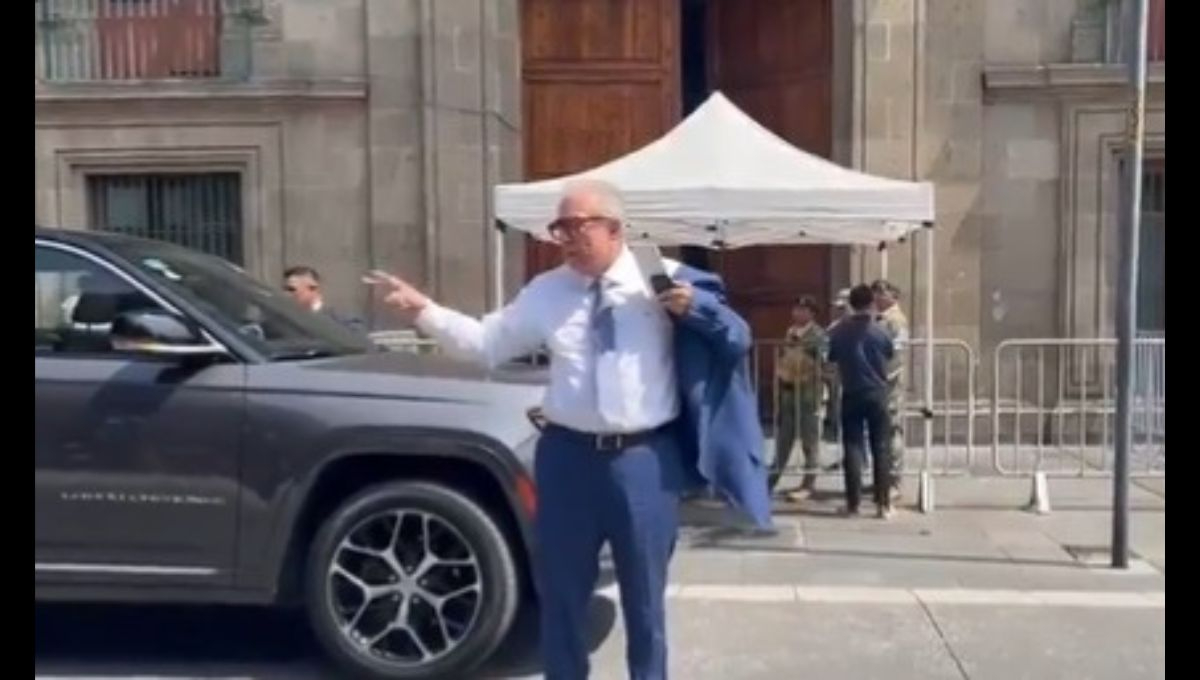 “Está tranquilo Sinaloa”: Rubén Rocha Moya, gobernador de Sinaloa, a su llegada a Palacio Nacional