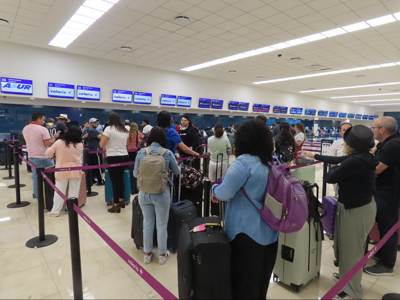 Varios vuelos retrasados en la República Mexicana Varios vuelos retrasados en la República Mexicana