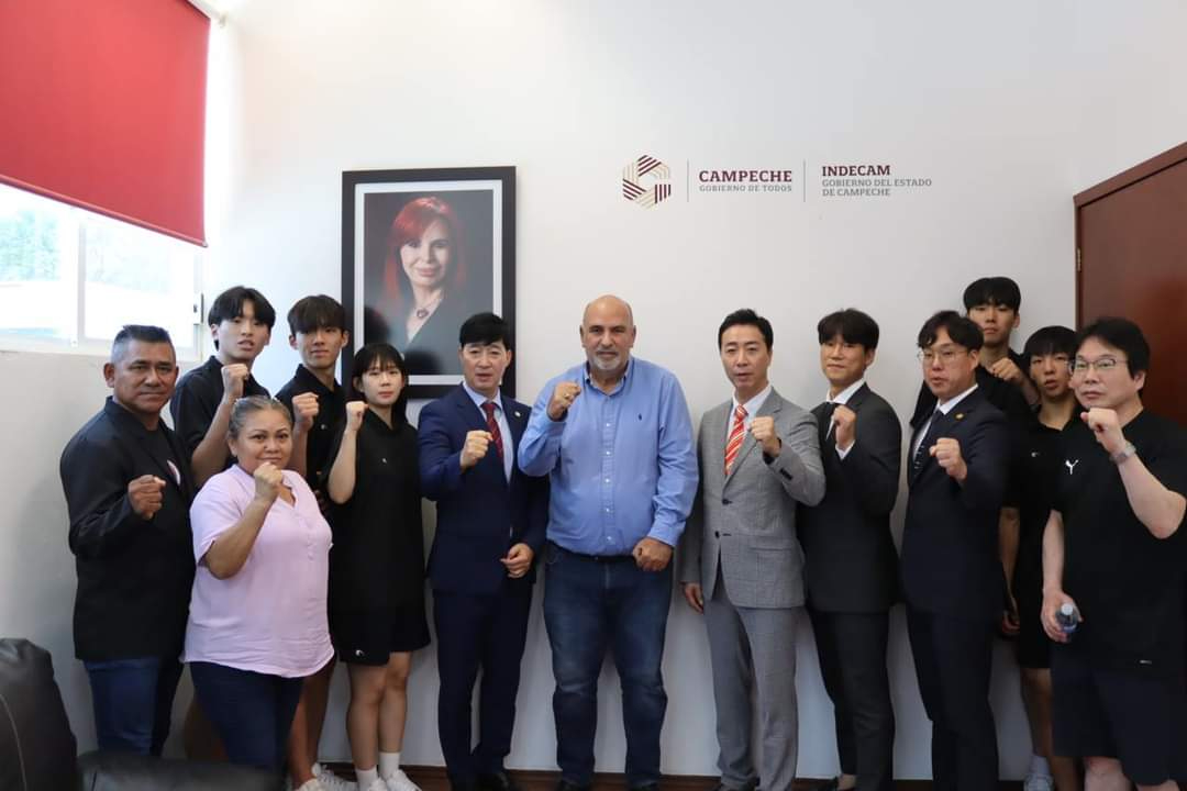  Indecam y GTA Korea Team firman convenio para potenciar el Taekwondo en Campeche