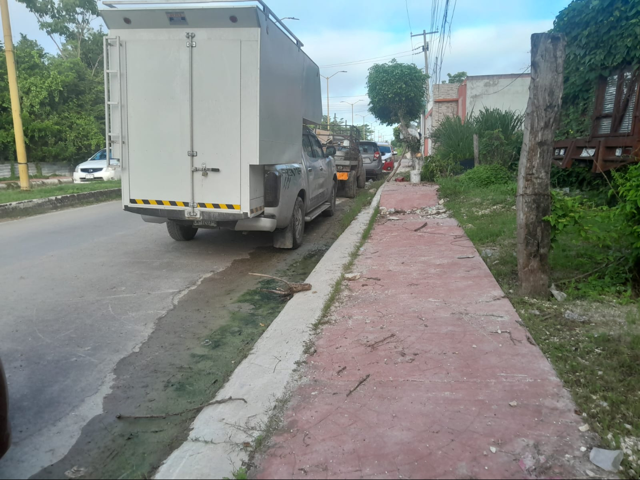 Intentan robar en camioneta estacionada. Intentan robar en camioneta estacionada.