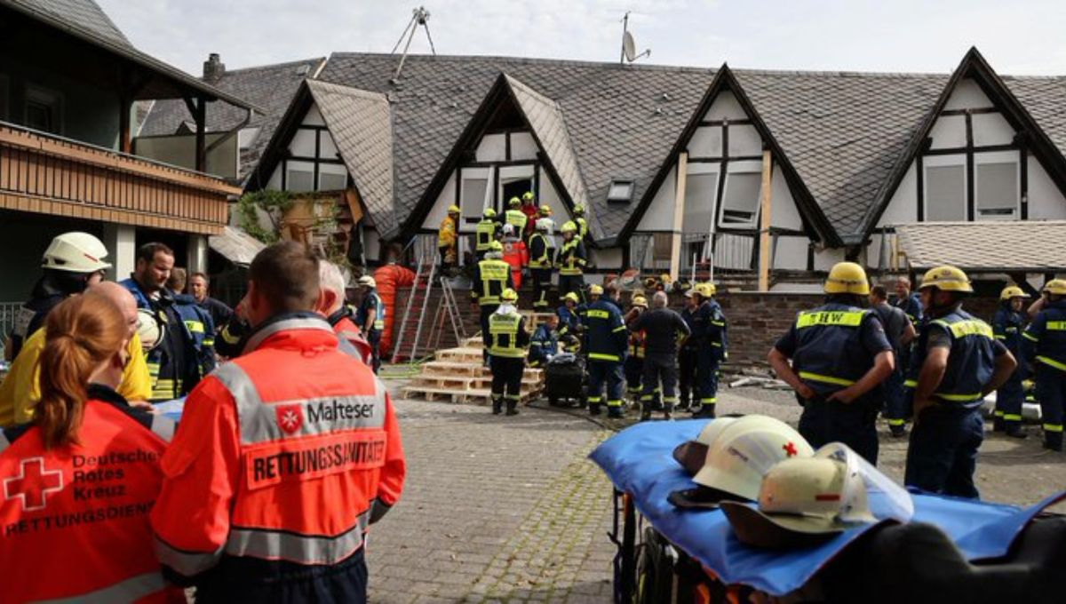 Derrumbe de hotel en Kröv, Alemania deja dos muertos y siete atrapados entre los escombros