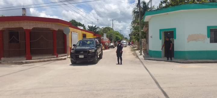 Agentes estatales y municipales recorrieron calles de Dzidzantún