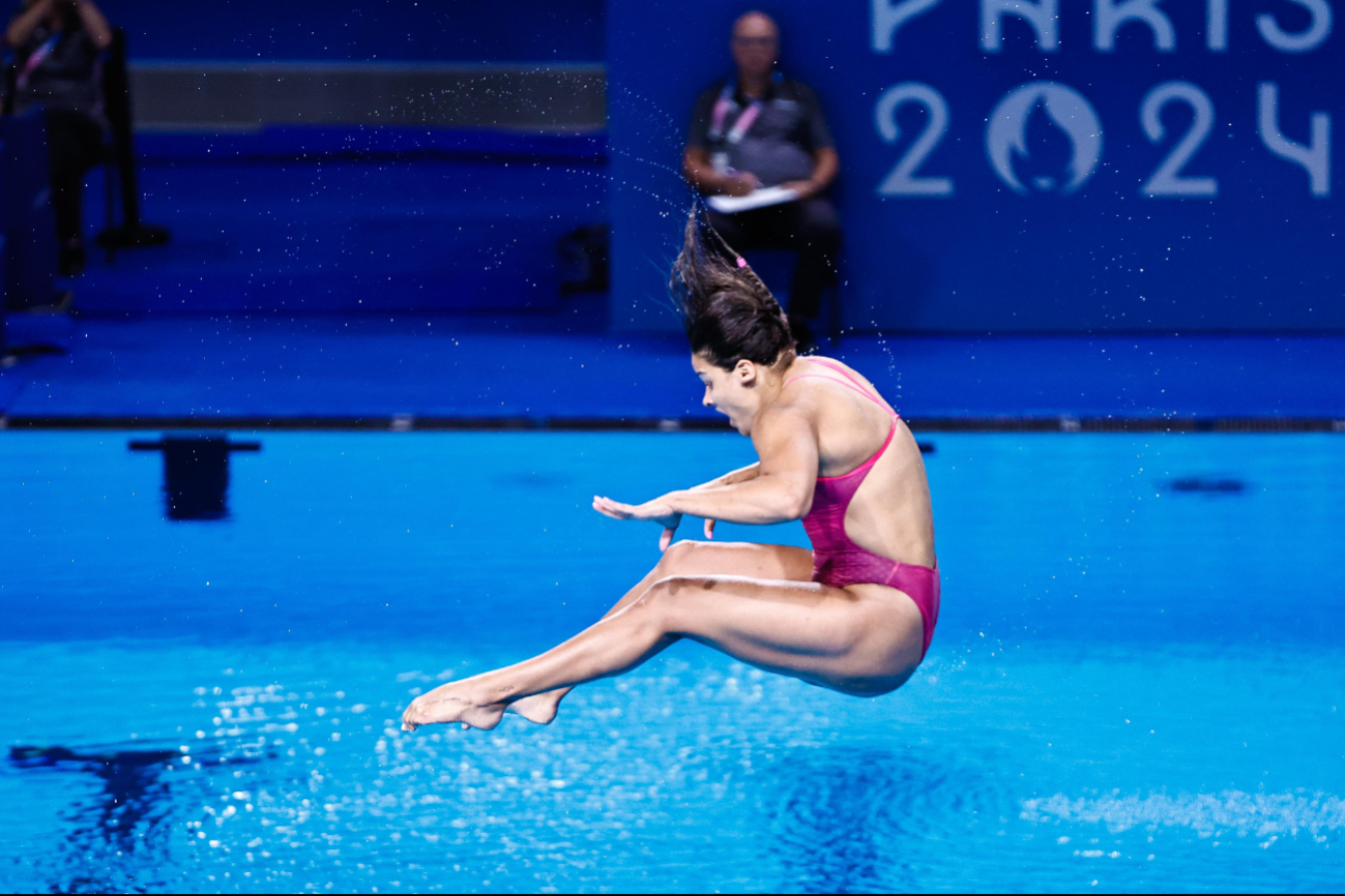 Aranza Vázquez en el polémico salto