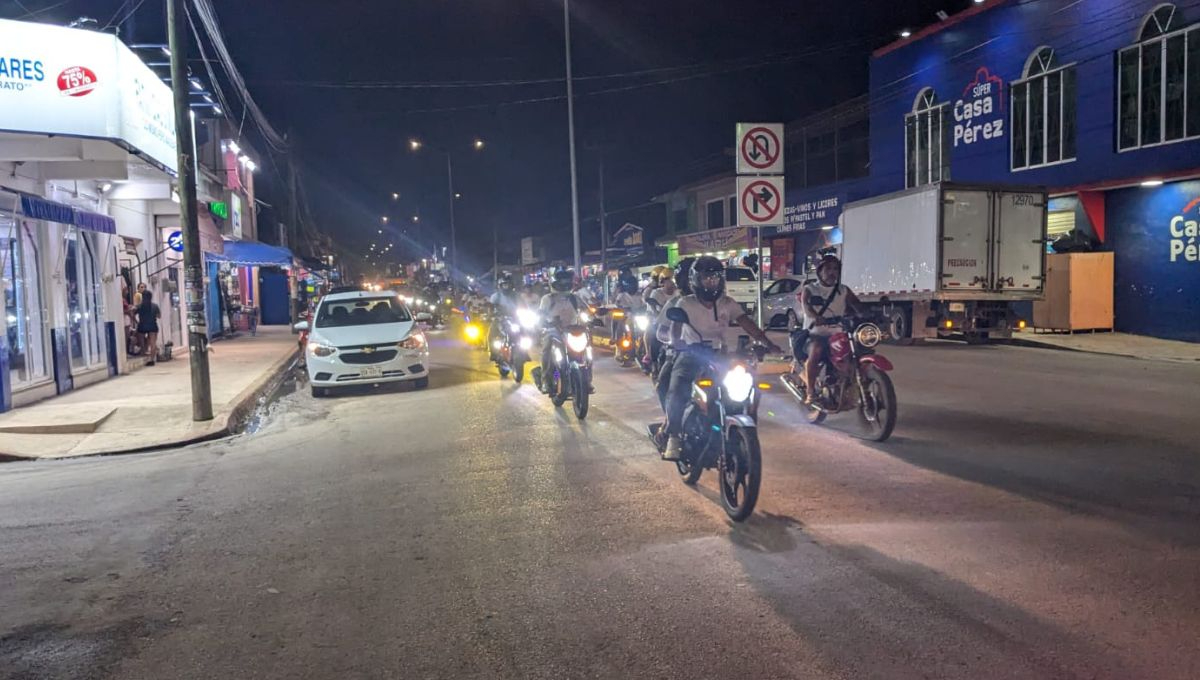 Aspectos de la Rodada por la paz en José María Morelos