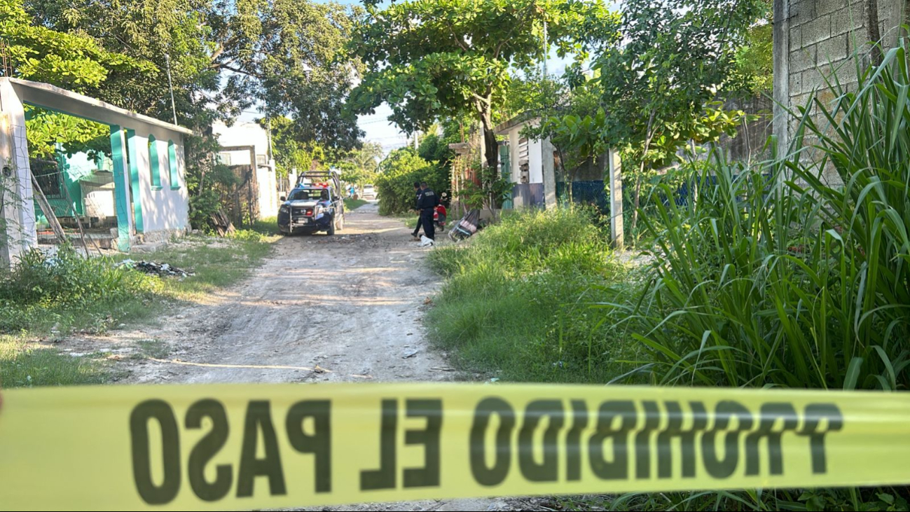 Los oficiales acordonaron el área en Isla Mujeres