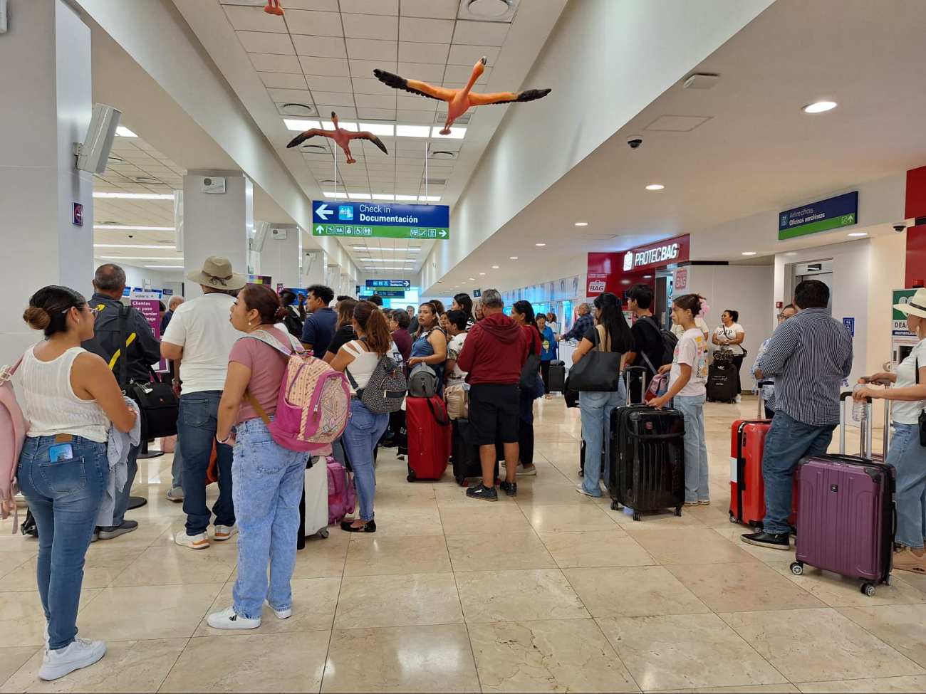 Aeropuerto de Mérida registró seis vuelos atrasados por casi una hora
