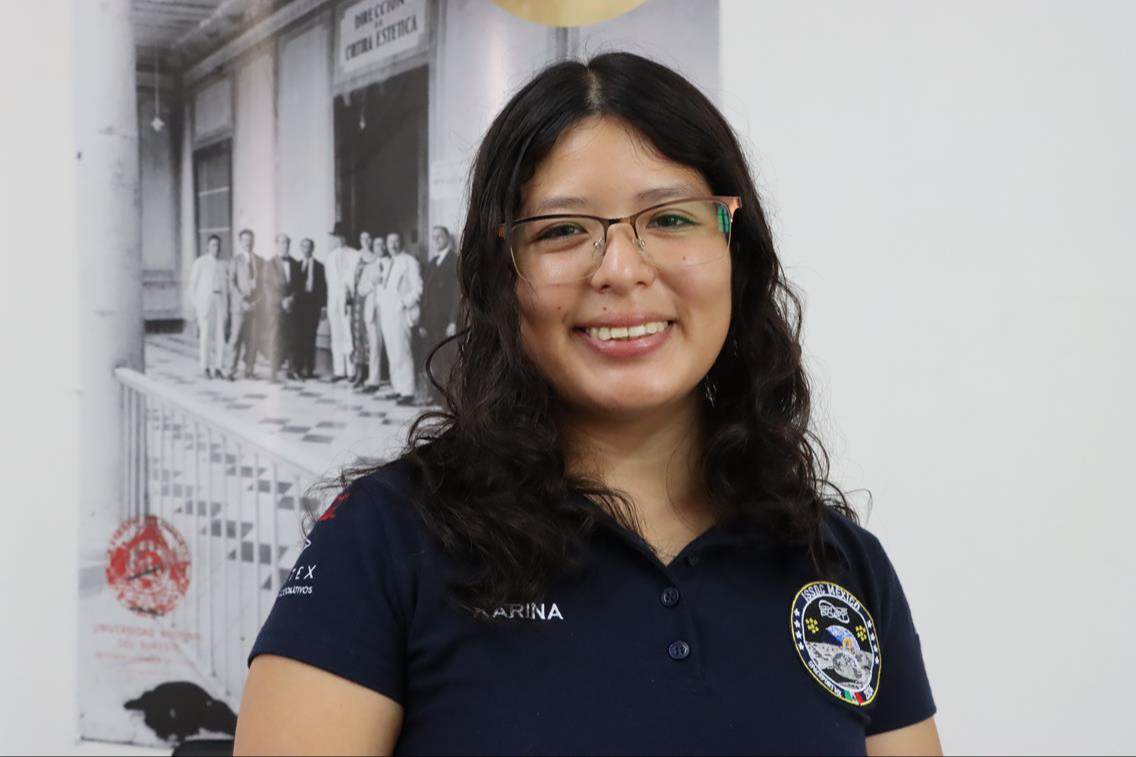 La joven asistió a la edición 31 del Concurso Internacional de Diseño de Asentamientos Espaciales. La joven asistió a la edición 31 del Concurso Internacional de Diseño de Asentamientos Espaciales.