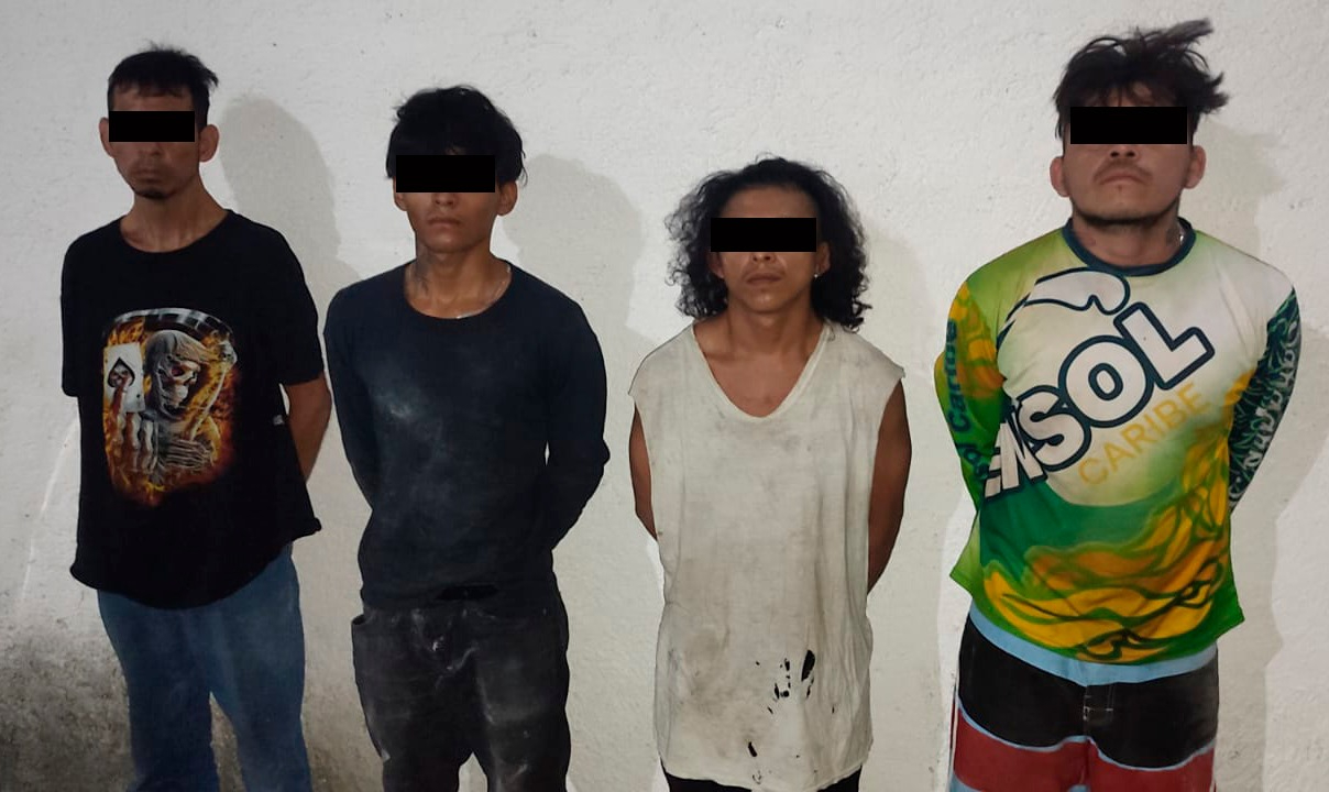 Arrestan a cuatro hombres  que habrían apuñalado a una mujer en Cancún