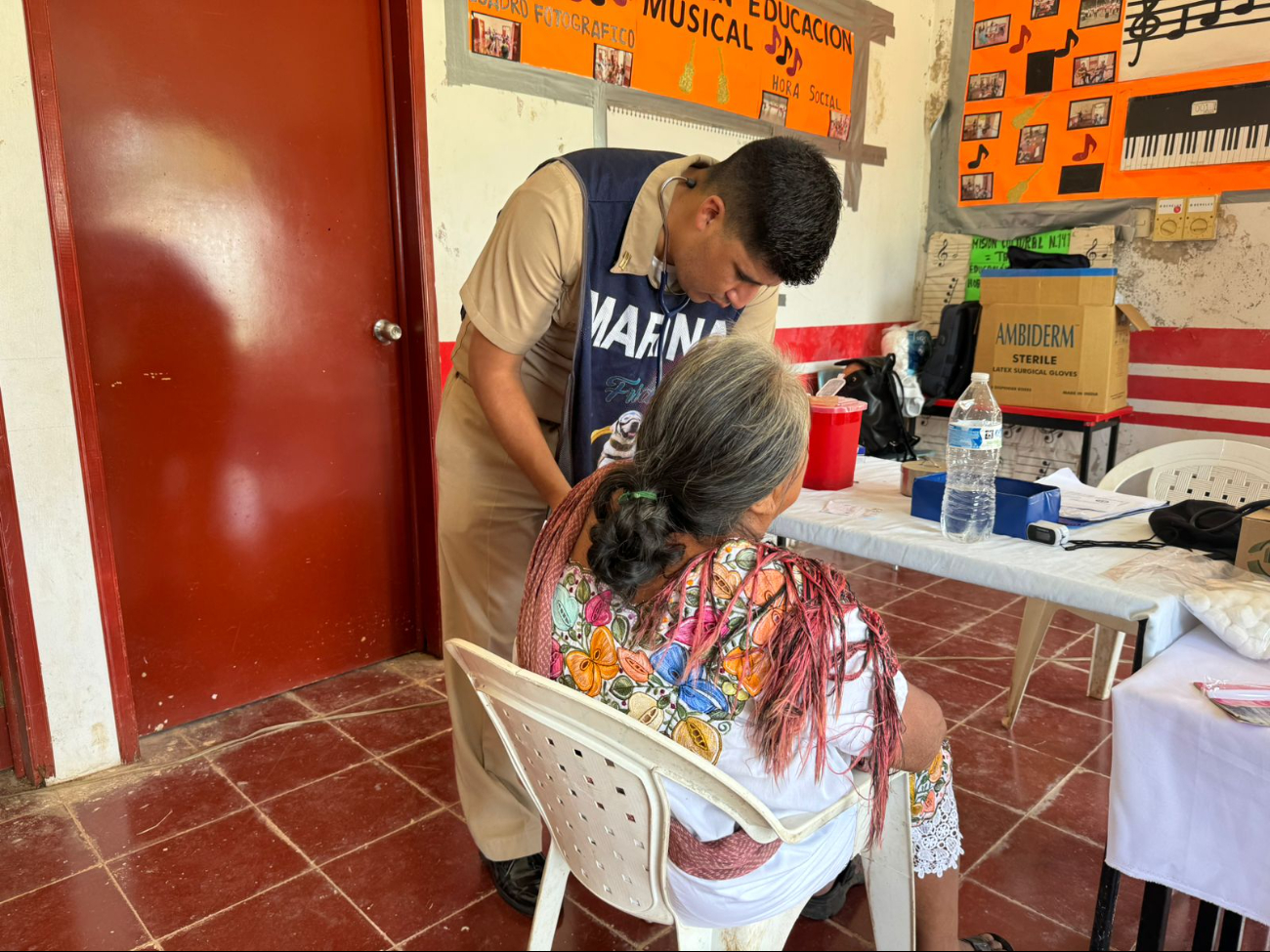 Secretaría de Marina realiza  servicios de salud gratuitos en Hopelchén