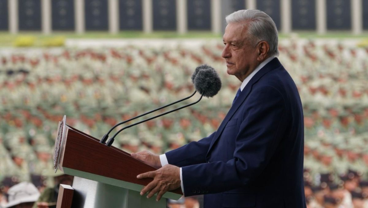 Andrés Manuel López Obrador, presidente de México, agradeció a las Fuerzas Armadas por su apoyo durante su gestión Andrés Manuel López Obrador, presidente de México, agradeció a las Fuerzas Armadas por su apoyo durante su gestión