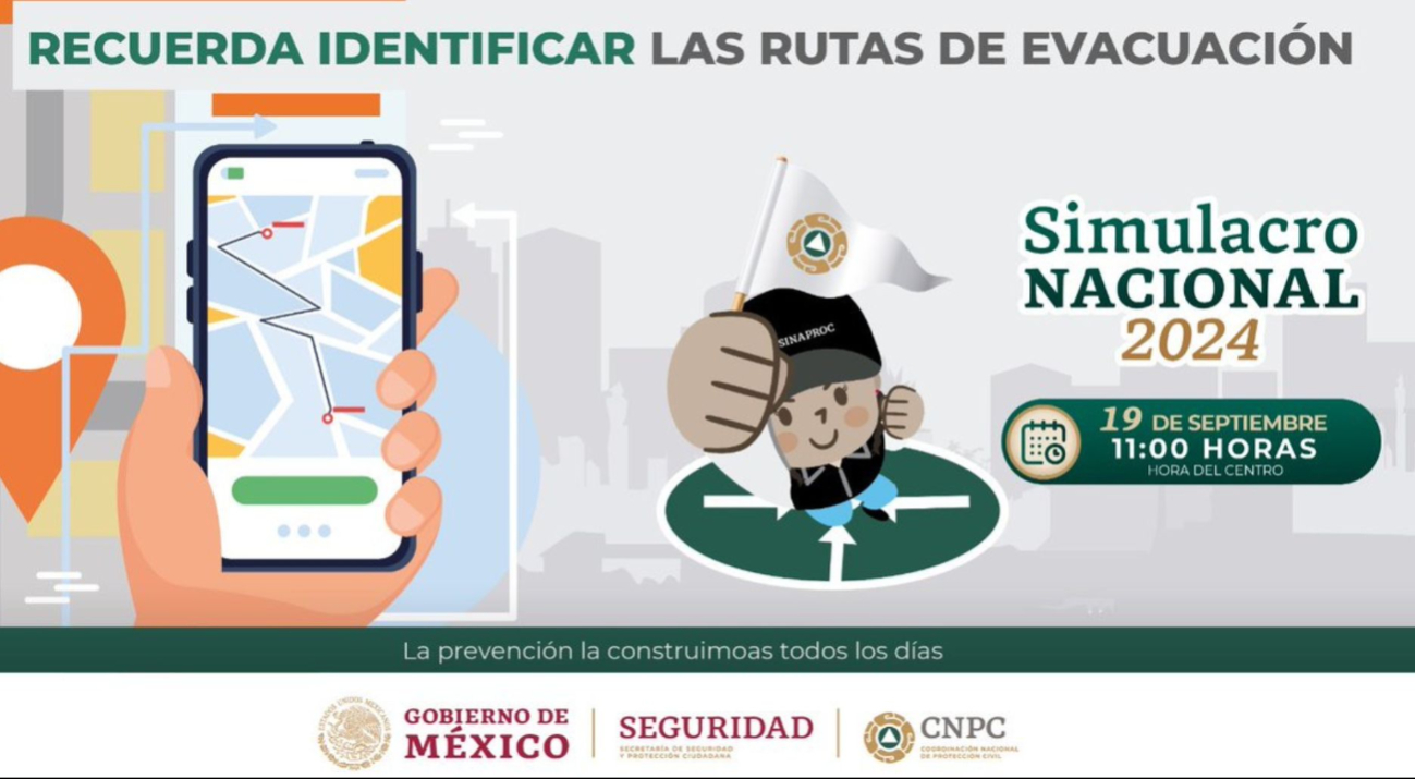 El Gobierno de México te invita a participar de forma activa en el Simulacro Nacional 2024 El Gobierno de México te invita a participar de forma activa en el Simulacro Nacional 2024