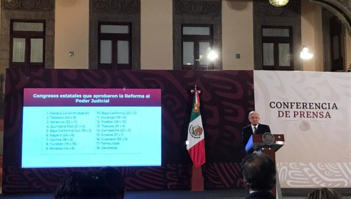Reforma Judicial queda aprobada en 18 Congresos estatales en tiempo récord