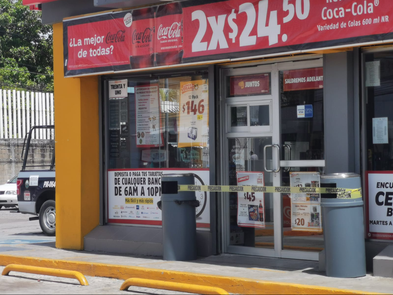 Al lugares llegaron elementos policíacos Al lugares llegaron elementos policíacos