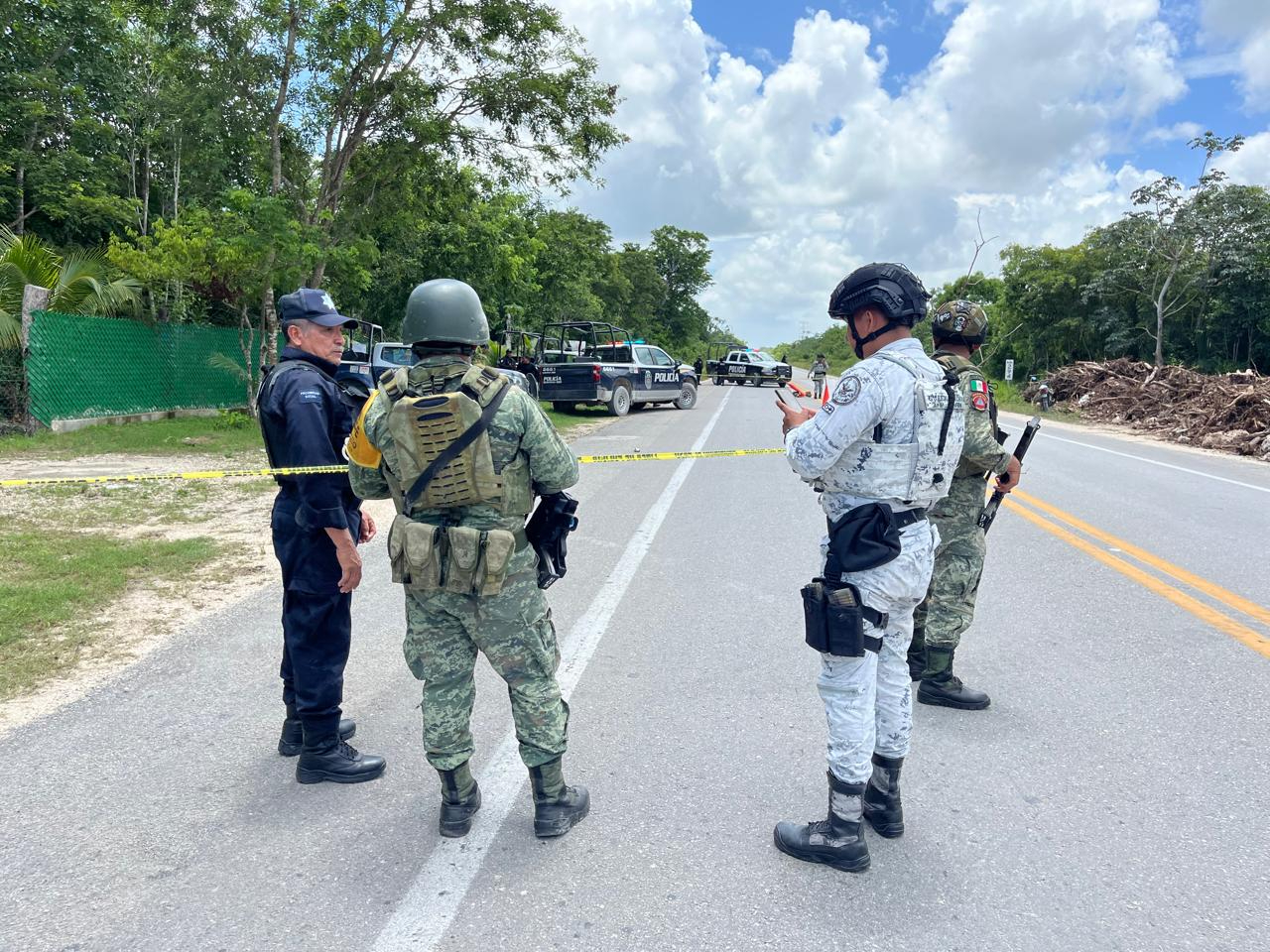 Catean  crematorio clandestino encontrado en la autopista Mérida-Cancún