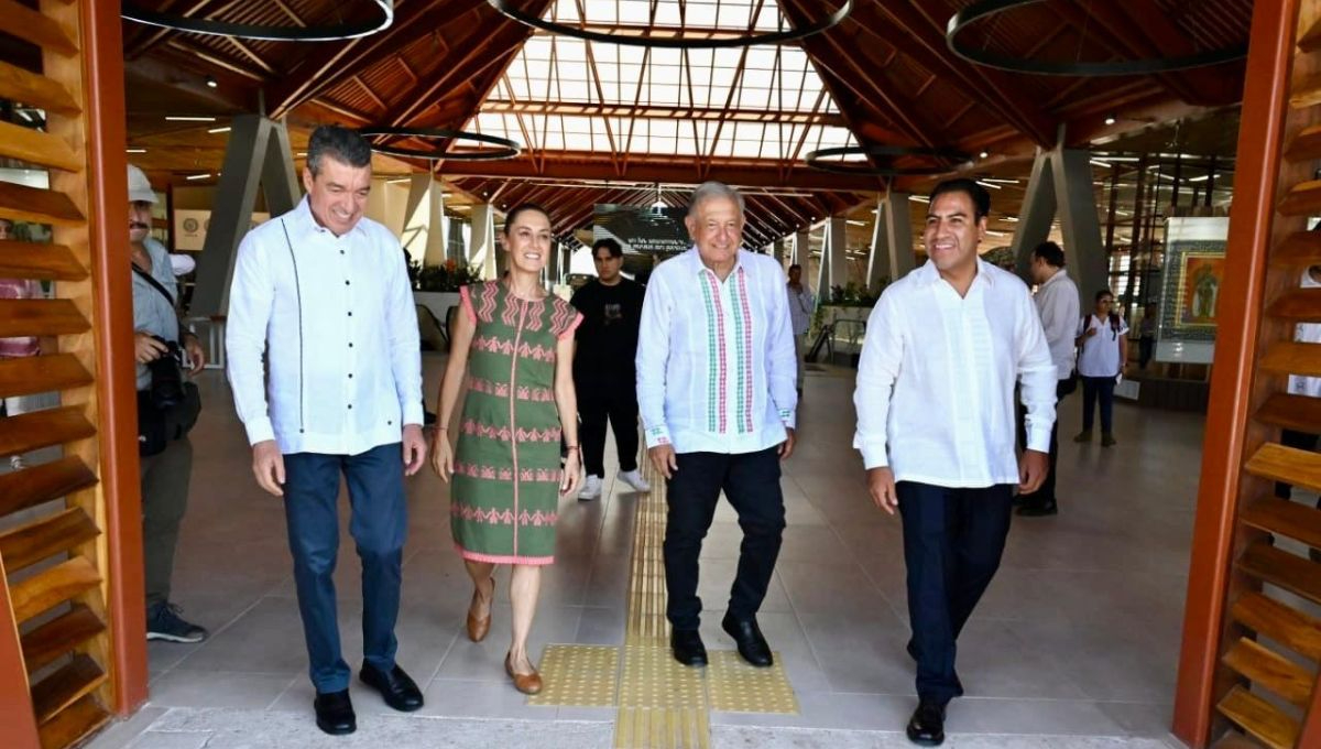 Rutilio Escandón, Claudia Sheinbaum, Andrés Manuel López Obrador y Eduardo Ramírez Rutilio Escandón, Claudia Sheinbaum, Andrés Manuel López Obrador y Eduardo Ramírez