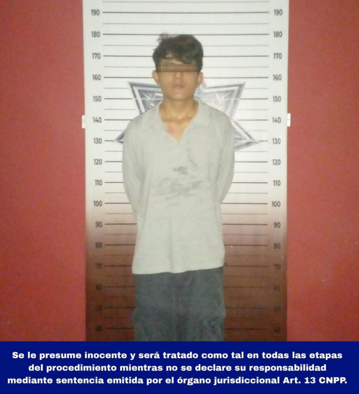 El joven quedó a disposición de la FGE El joven quedó a disposición de la FGE
