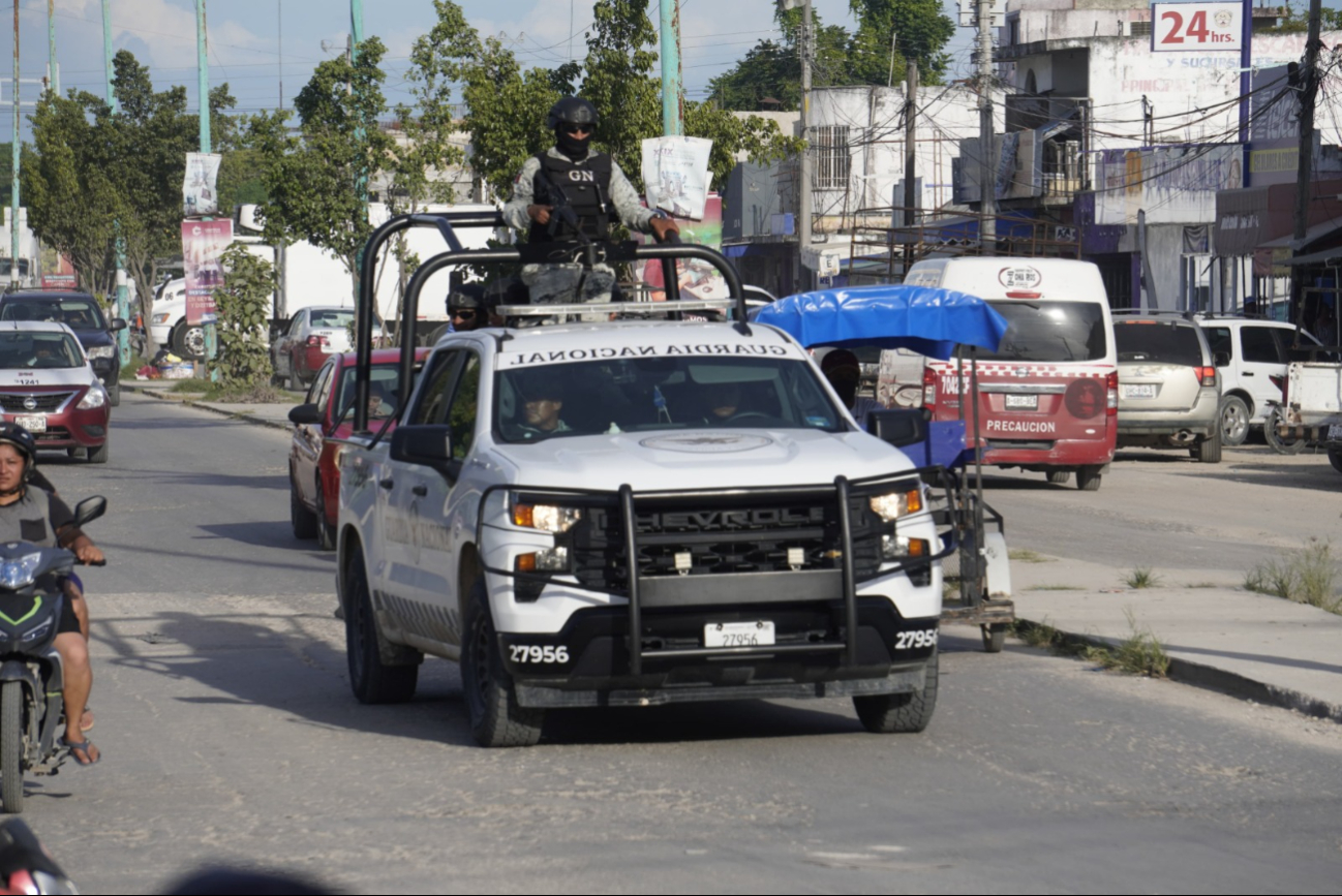 La guardia Nacional vigila la zona La guardia Nacional vigila la zona