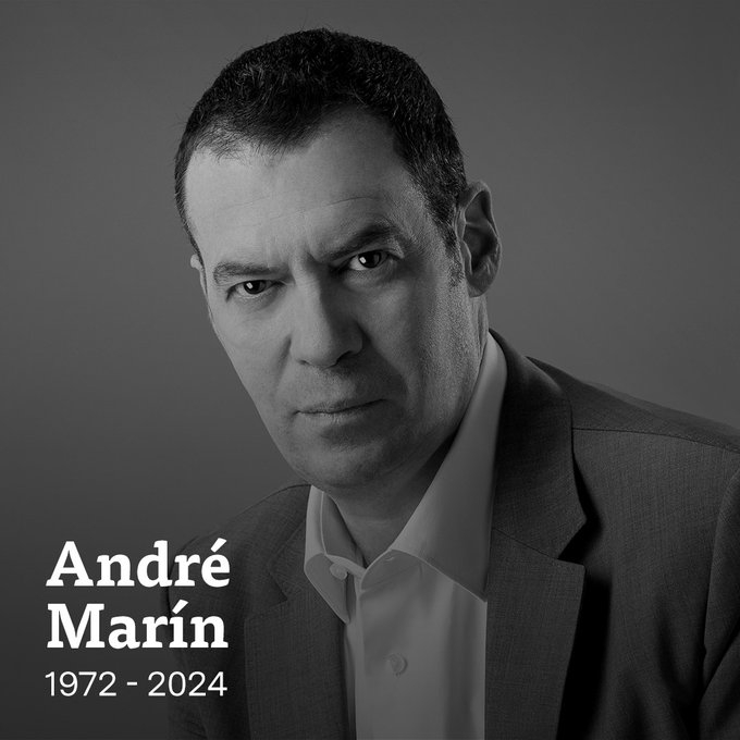 ¿Cuál fue la última publicación de André Marín antes de perder la vida?