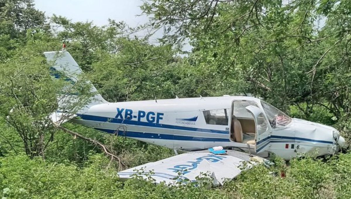 Cae avioneta en Miacatlán: piloto y alumna resultan heridos