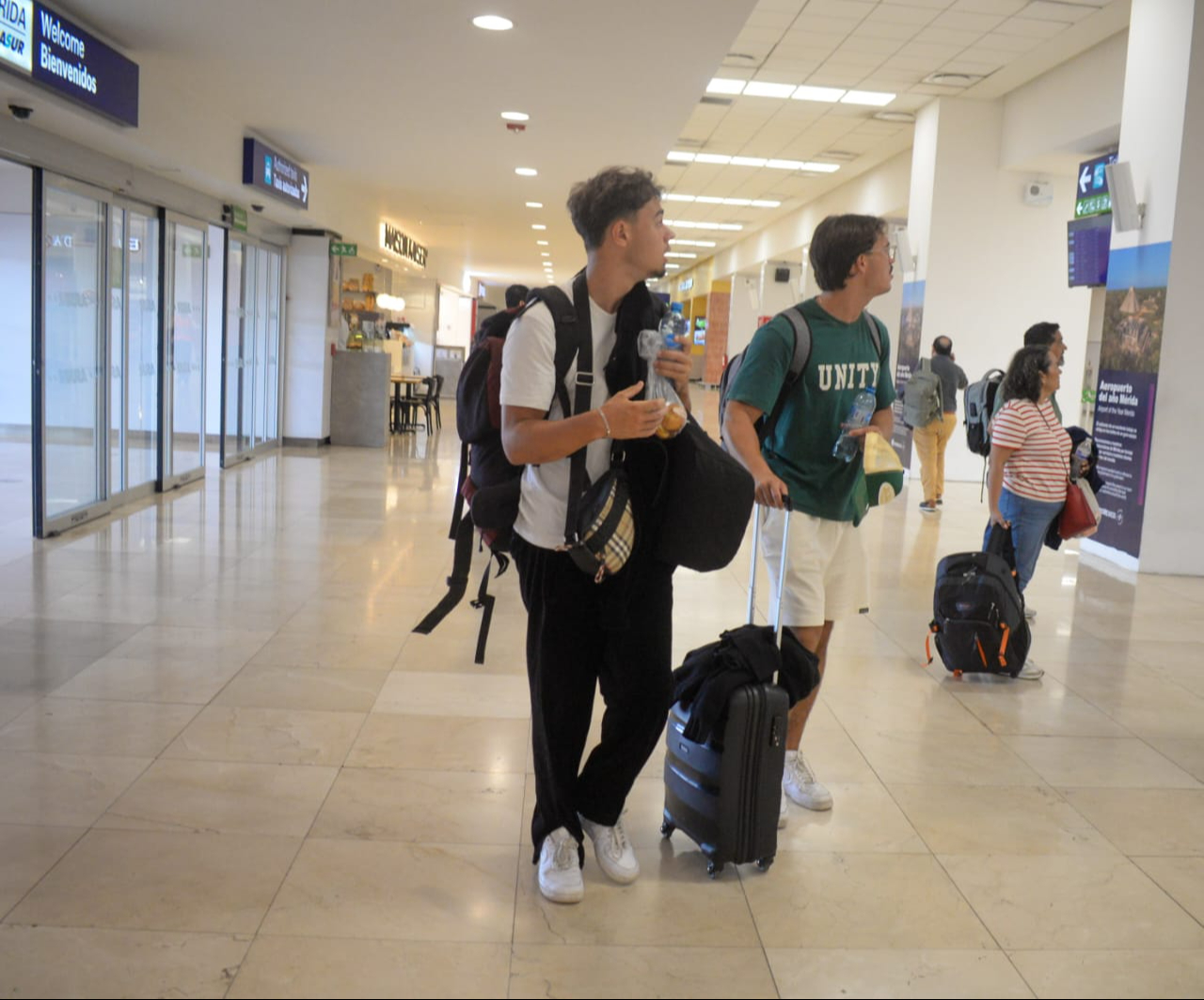 Hay buena afluencia de pasajeros en el aeropuerto de Mérida Hay buena afluencia de pasajeros en el aeropuerto de Mérida