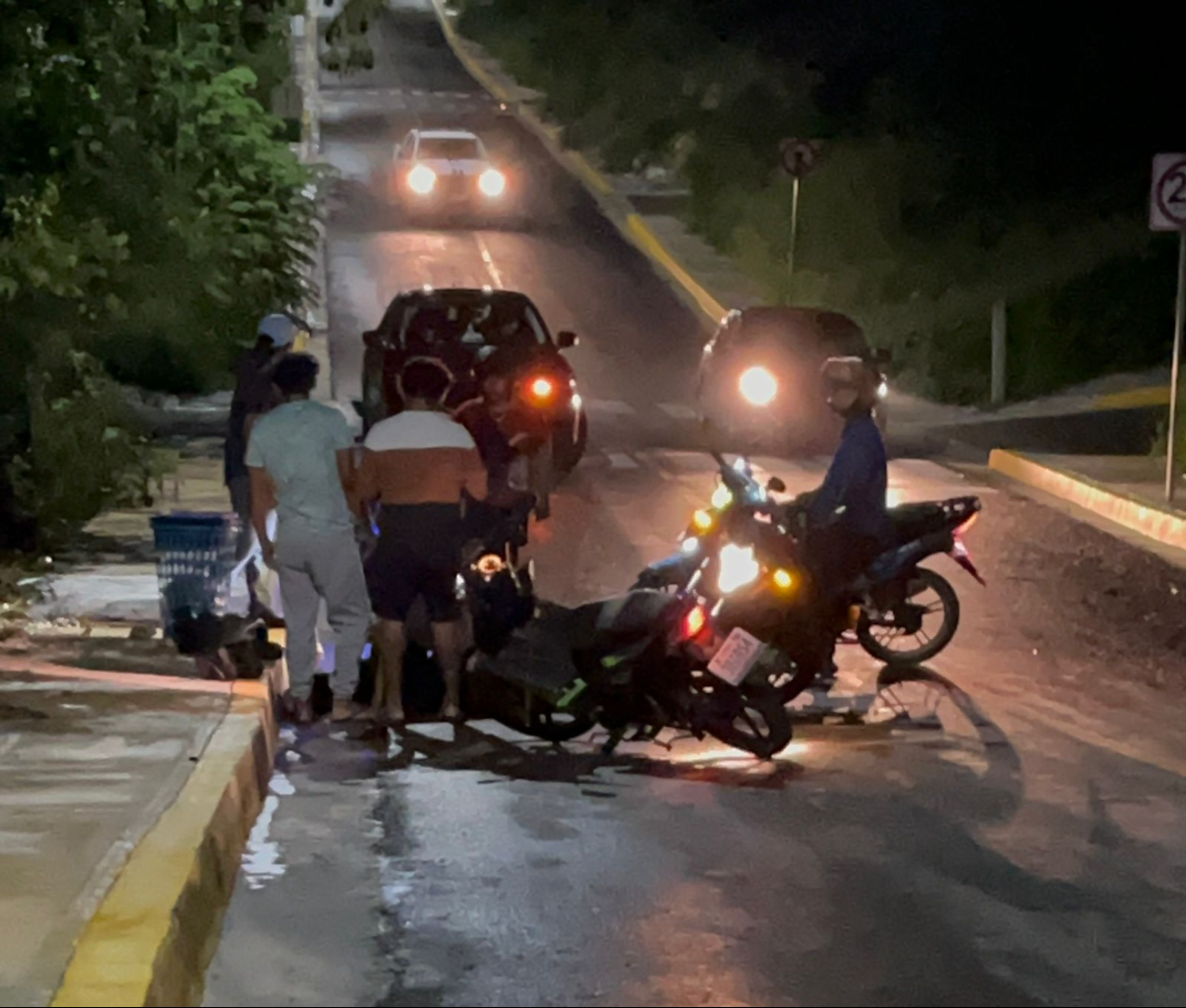 Primer accidente el Sendero Seguro Primer accidente el Sendero Seguro