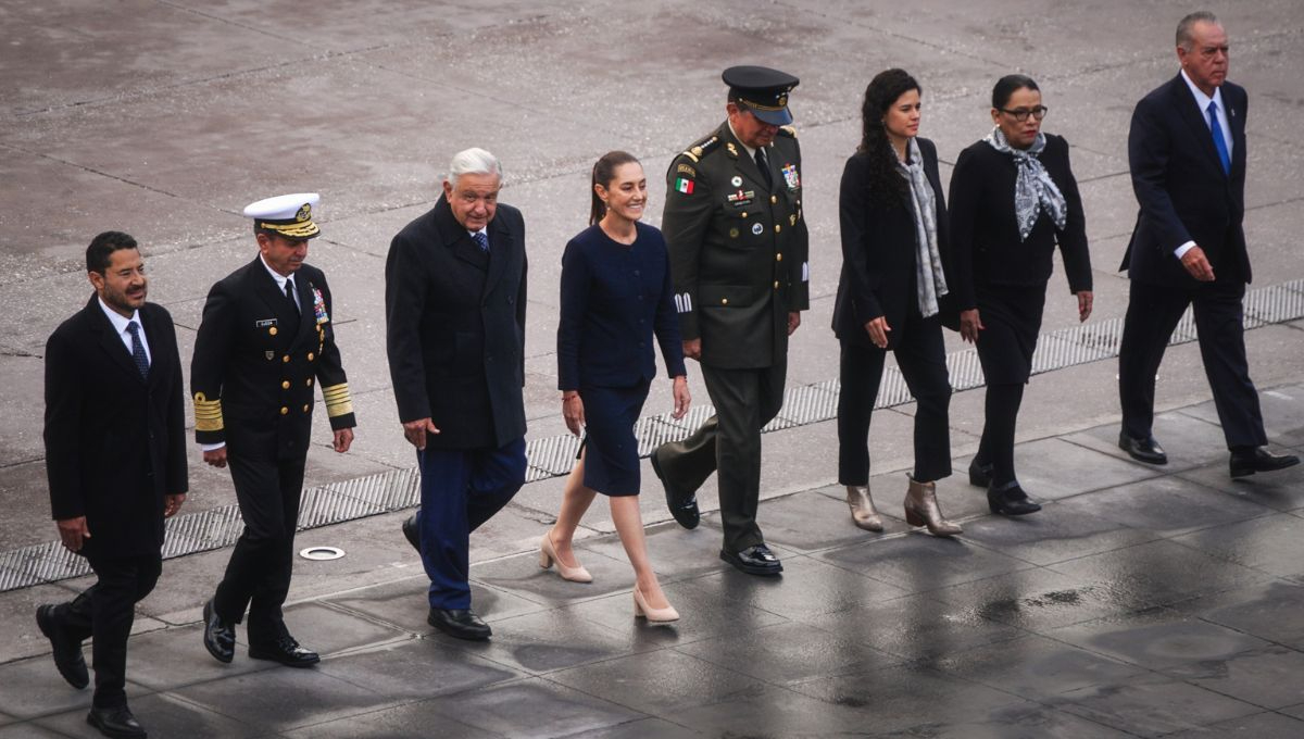 Así fue el homenaje de AMLO y Sheinbaum para las víctimas de los sismos de 1985 y 2017