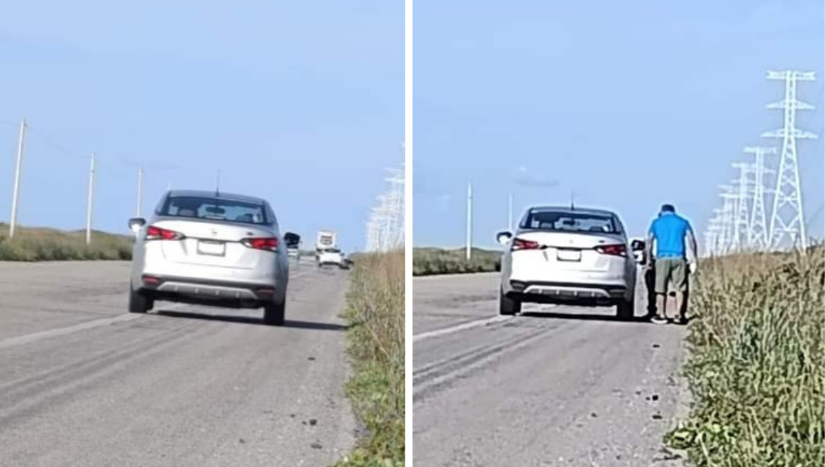 María Damas Rodríguez destaca que los baches en la carretera representan un peligro, especialmente de noche y con lluvia María Damas Rodríguez destaca que los baches en la carretera representan un peligro, especialmente de noche y con lluvia